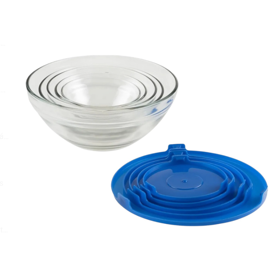 Set 5 Potes De Vidrio Diferentes Medidas 4