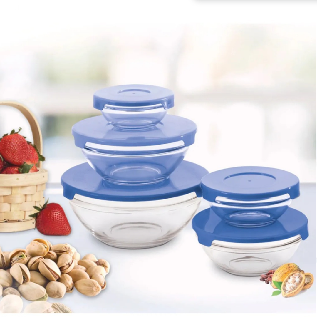 Set 5 Potes De Vidrio Diferentes Medidas 5