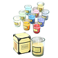 Velas Aromáticas Frasco Vidrio Diversos Aromas y Colores 6 cm - Miniatura 4