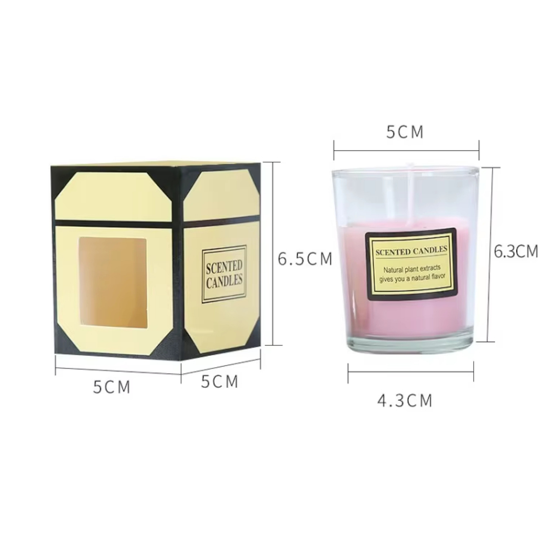 Velas Aromáticas Frasco Vidrio Diversos Aromas y Colores 6 cm 5