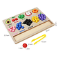 Tablero Madera Clasificación Colores y Frutas Juguete Montessori - Miniatura 2