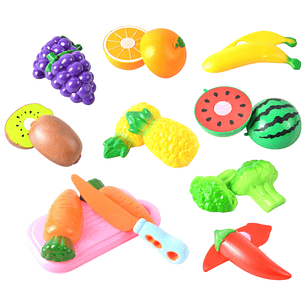 Frutas y Verduras Para Cortar Montessori Juguete