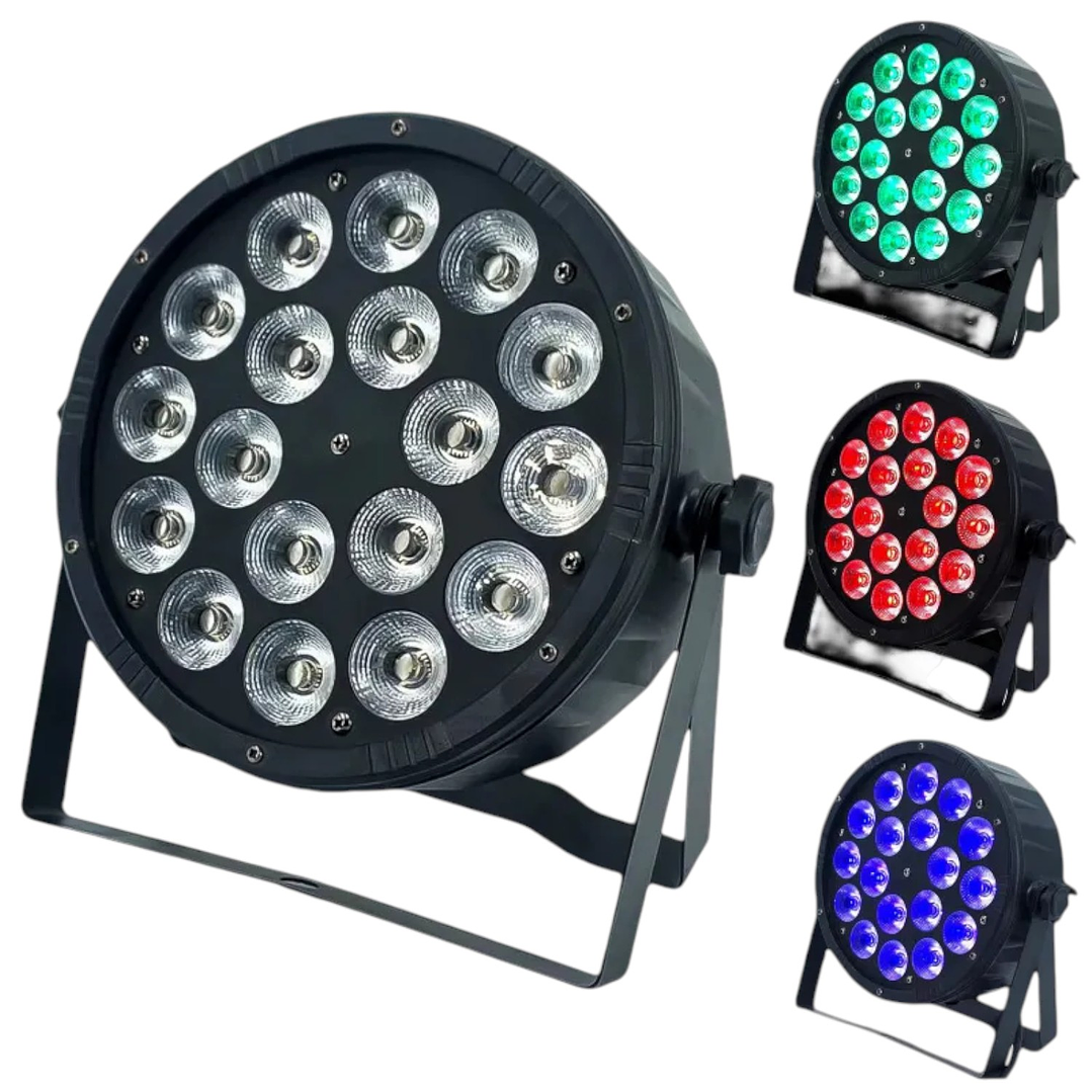 Proyector Led Multicolor 18 Led - 12 cm 1
