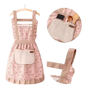 Delantal De Cocina Con Bolsillos Adulto Estándar