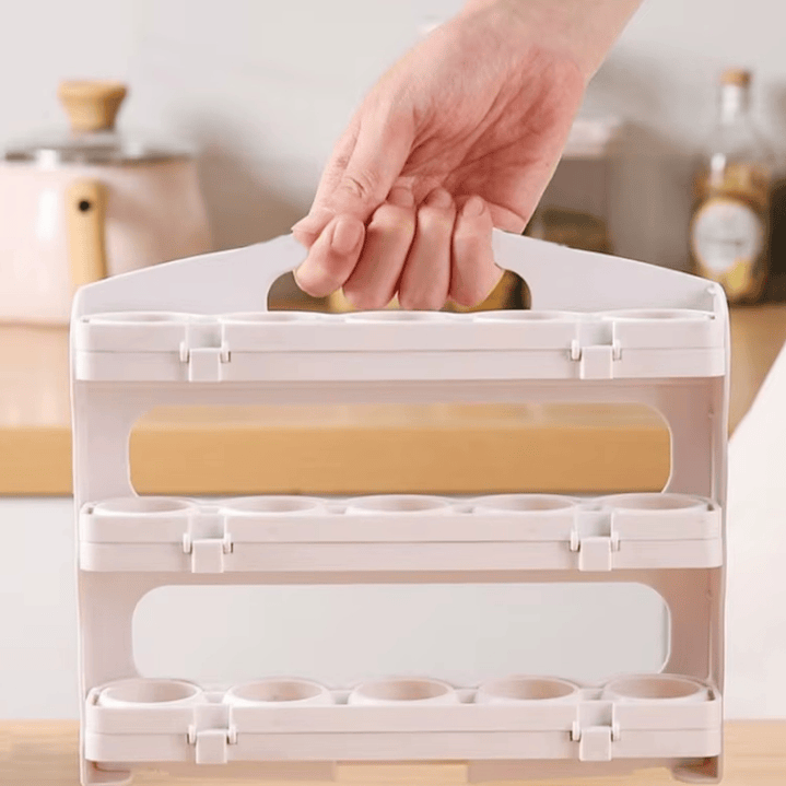 Bandeja Plegable Para Huevos 24 Espacios 3