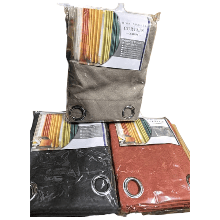 Cortina 1 Paño Grueso Diversos Colores 240 x 140 cm 2