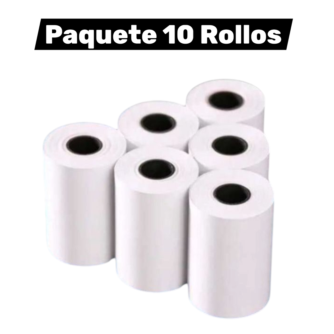 Paquete 10 Rollos Papel Térmico 57 cm Ancho 1