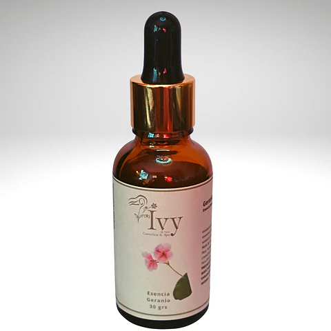 Fragancia Aromática Geranio 30 ml.  Aroma floral y herbáceo inspirado en el frescor natural del geranio