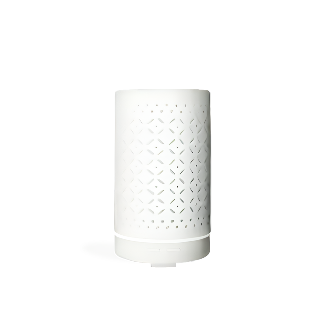 Difusor Ultrasónico Cerámico Gohan Blanco.  Difusión aromática y diseño contemporáneo para crear espacios de bienestar y armonía. 1