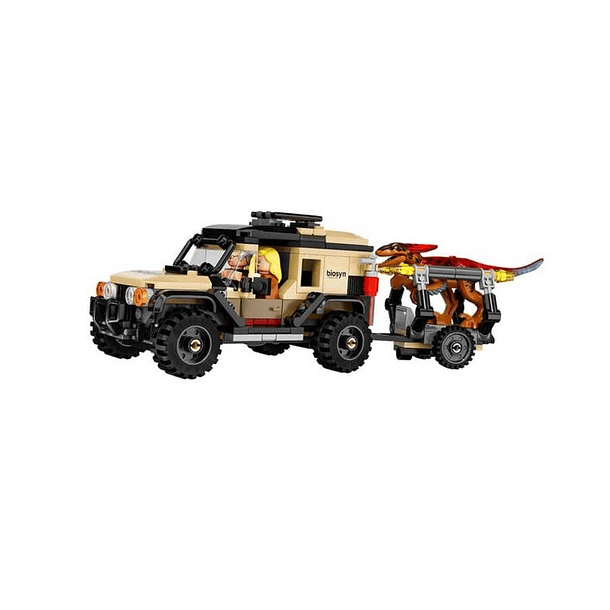 Lego Jurassic Park - Transporte Del Pyrorraptor Dilofosaurio 2