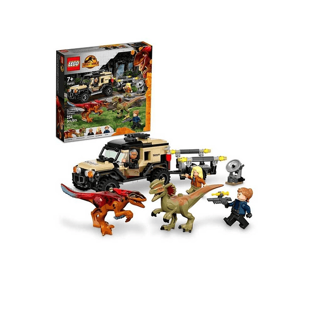Lego Jurassic Park - Transporte Del Pyrorraptor Dilofosaurio 3