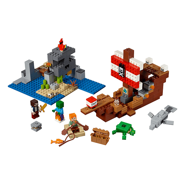 Lego Minecraft - La Aventura Del Barco Pirata 2