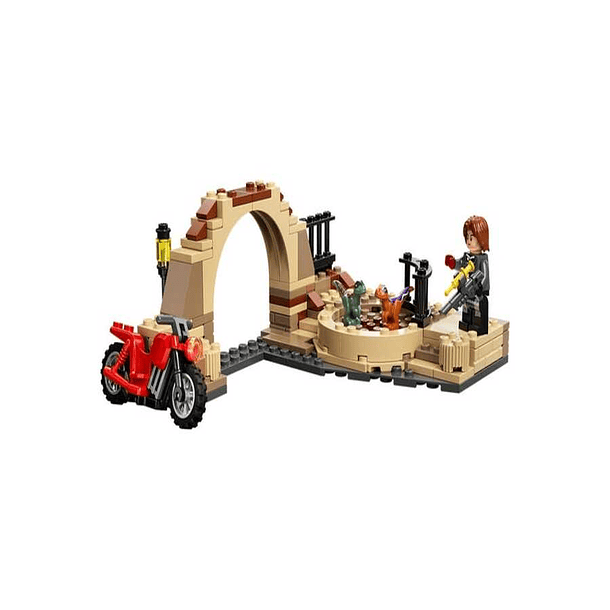 Lego Jurassic World - Persecucion En Moto Del Dinosaurio Atrocirrapt 2