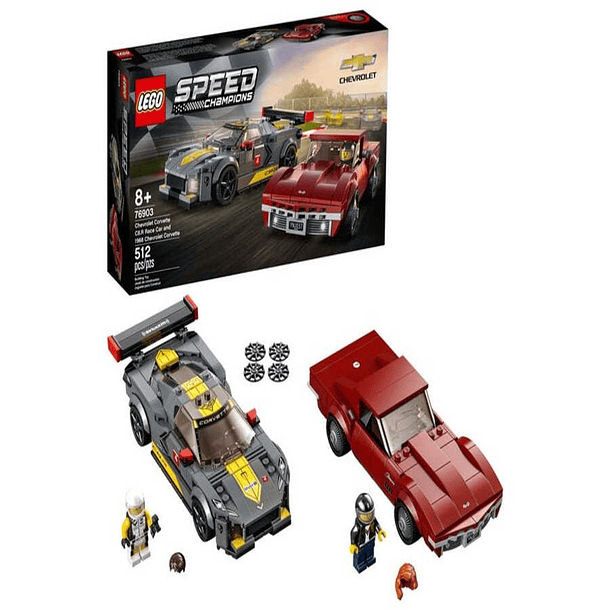 Lego Speed Champions - Deportivo Chevrolet Corvette C8.R Y Chevrolet Corvette Deÿ1968 2