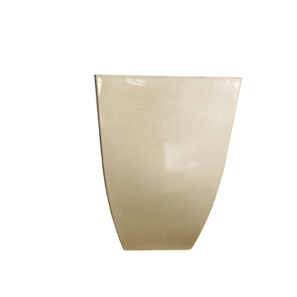Macetero Plastico Dorado. 25,5x25,5x37 (Altura) cm 1