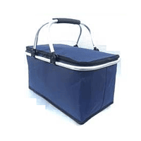 Bolso Termico Plegable Azul Cooler Canasta Picnic