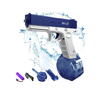Pistola De Agua Electrica Azul Lanza Agua