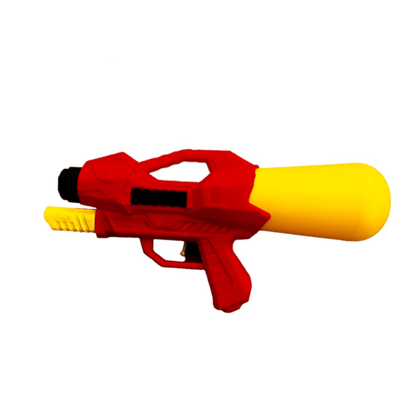 Pistola De Agua Bazooka Recargable Pluton Roja 1