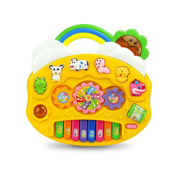 Teclado Infantil Musical Piano Interactivo Rainbow Amarillo 1
