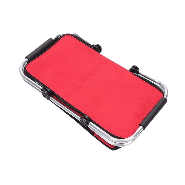 Bolso Termico Plegable Rojo Cooler Canasta Picnic 3