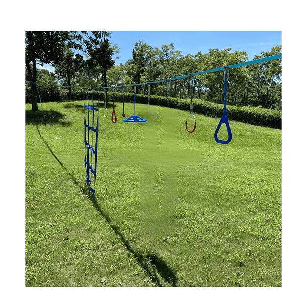 Juego Obstáculos Niños Carrera 7 Kit Ninja Warrior Slackline 7