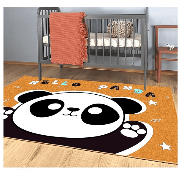 Alfombra Infantil Panda 80x120 cm Tapete Dormitorio 2