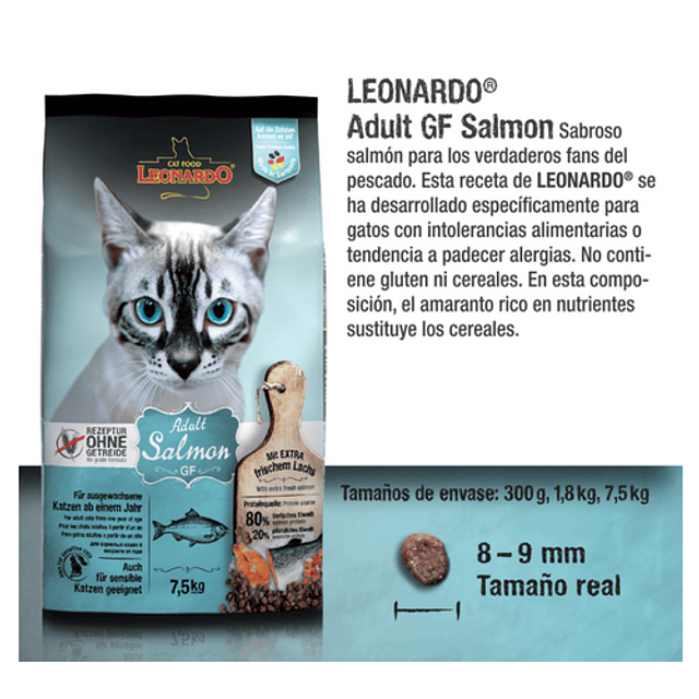 Leonardo Adult Salmón GF 1.8 kg. 
