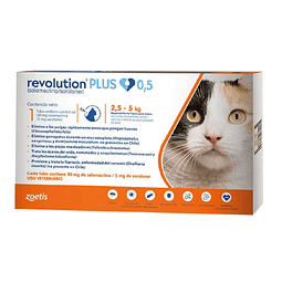 Pipeta Revolution Plus Gato de 2.5 a 5 kg.