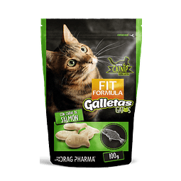 Snack para Gatos Galletas Sabor Salmón con Catnip 100gr. 