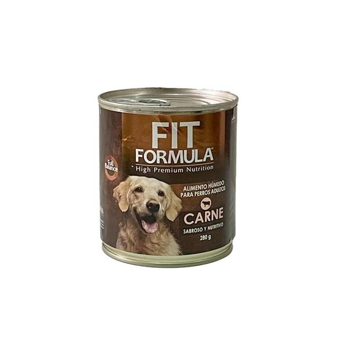 FIT LATA ALIMENTO HÚMEDO PERRO ADULTO FIT CARNE 280 G