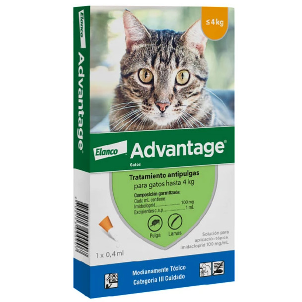 Advantage Pipeta Antipulgas para Gatos Elanco