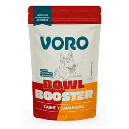 Voro Bowl Booster Topping Receta Res y Zanahoria para Perros 70 g