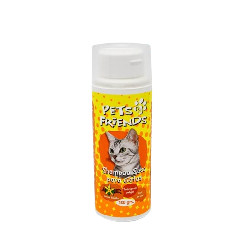 Shampoo Seco para Mascotas Aroma a Vainilla 100 gr.