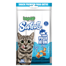 Softroll Snack Pollo Atún Alto en Proteínas 40 gr. 