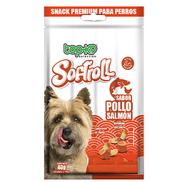 Softroll Pollo Salmón Alto en Proteínas 40 gr. 