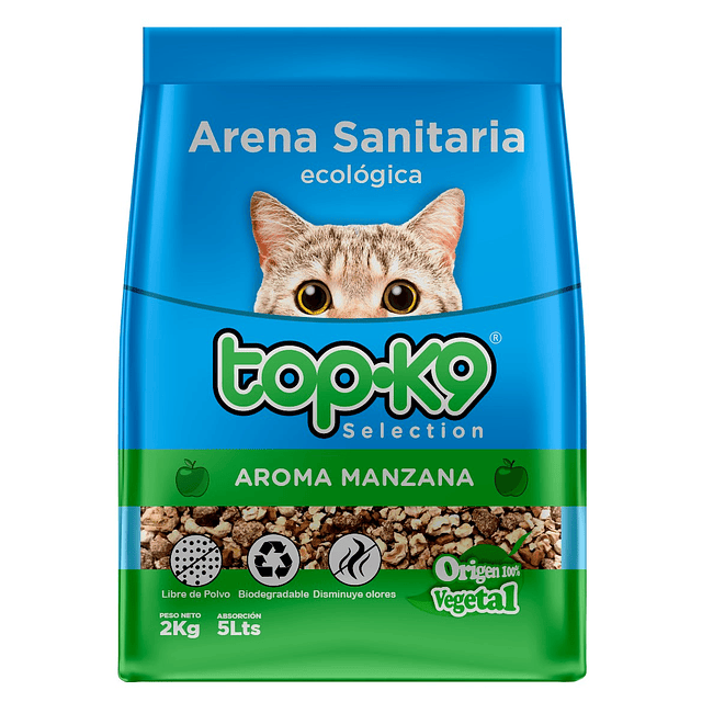 Arena Sanitaria Ecológica Aroma Manzana 2 kg. 