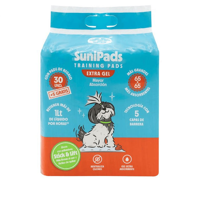 Sabanillas Ultra Absorbentes Sunipet 35 unidades 