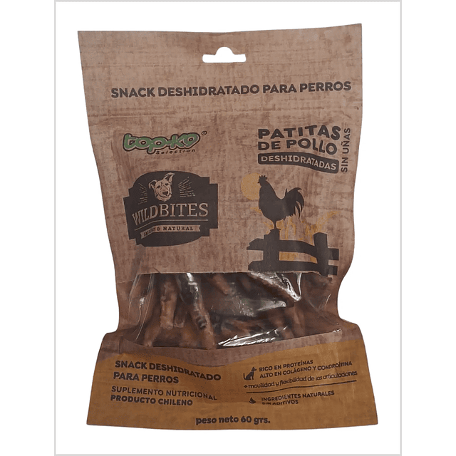 Wild Bites Patitas de Pollo 60 gr. 