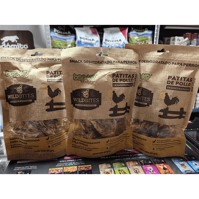 Wild Bites Patitas de Pollo 60 gr. 