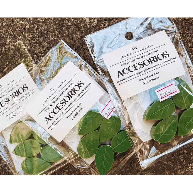 Clip de Fijación Hojitas 5 Unidades