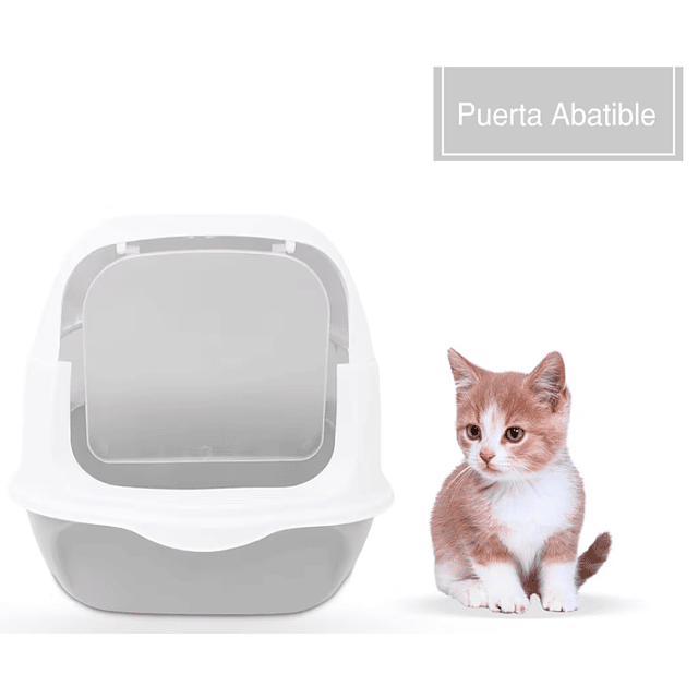 Arenero Cerrado con Palita para Gatos