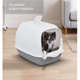 Arenero Cerrado con Palita para Gatos