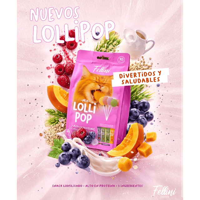 Lollipop Snack Liofilizado Variedades