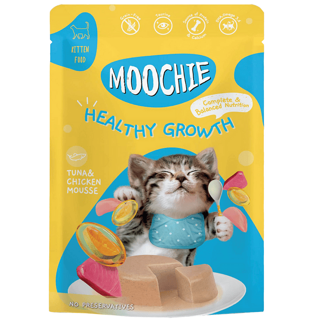 Moochie Healthy Growth Gatito 70 gr. 