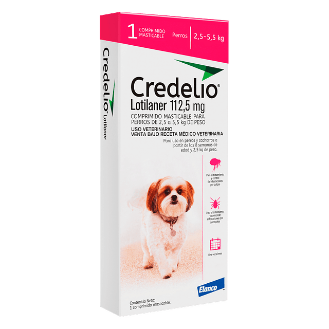 Credelio 1 Comprimido Antiparasitario Externo para Perros Variedades