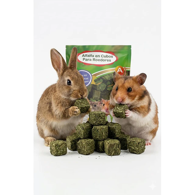 Alfalfa en Cubos para Roedores 500 gr. 