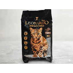 Arena Sanitaria Leonardo Súper Premium 4 Kg. Aroma Café 