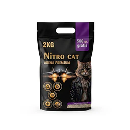 Arena Sanitaria Premium Nitro Cat 2 Kg. Aroma Lavanda 
