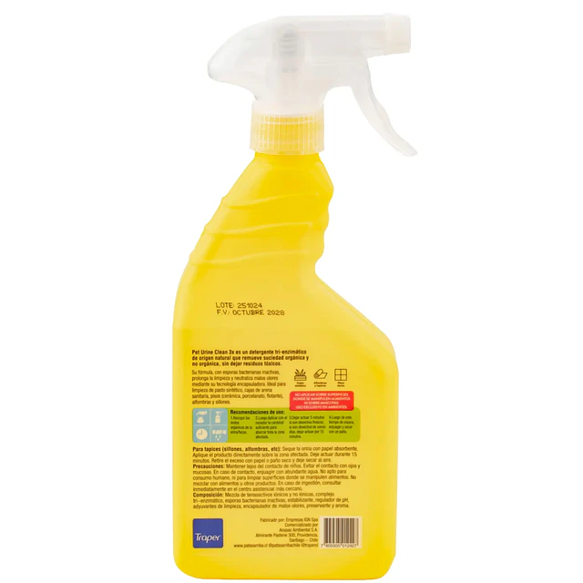 Eliminador y Neutralizador de Orina de Perros y Gatos 500 cc. 