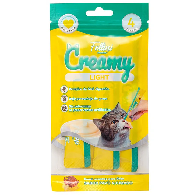 Fellini Creamy Light 4 Tubitos 60 gr. 